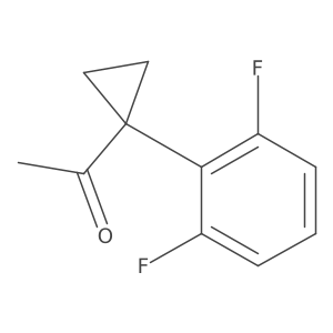 1-[1-(2,6-Difluorophenyl)cyclopropyl]ethan-1-one结构式