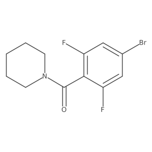 (4-Bromo-2,6-difluorophenyl)(piperidin-1-yl)methanone结构式