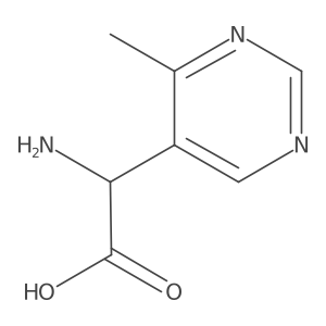 2-Amino-2-(4-methylpyrimidin-5-yl)acetic acid结构式