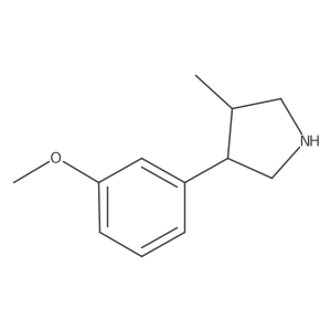 3-(3-Methoxyphenyl)-4-methylpyrrolidine Structure