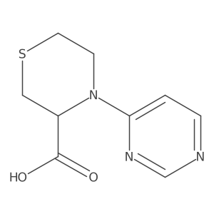 4-(Pyrimidin-4-yl)thiomorpholine-3-carboxylic acid结构式