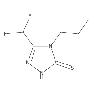5-(Difluoromethyl)-4-propyl-4H-1,2,4-triazole-3-thiol Structure
