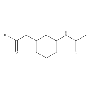 2-(3-Acetamidocyclohexyl)acetic acid结构式