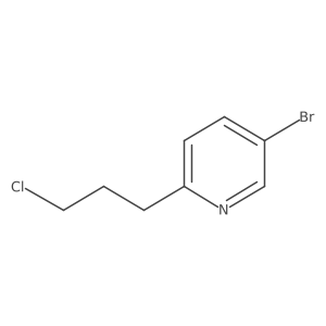 5-Bromo-2-(3-chloropropyl)pyridine结构式
