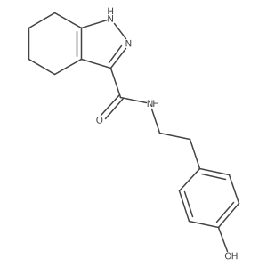 N-[2-(4-hydroxyphenyl)ethyl]-4,5,6,7-tetrahydro-2H-indazole-3-carboxamide Structure