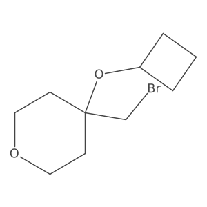 4-(Bromomethyl)-4-cyclobutoxyoxane Structure