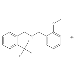 (2-Methoxybenzyl)[2-(trifluoromethyl)benzyl]amine hydrobromide Structure