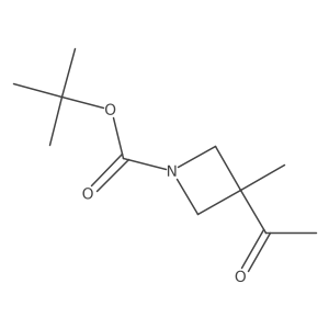 3-Acetyl-3-methyl-azetidine-1-carboxylic acid tert-butyl ester Structure