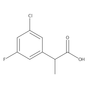 (R)-2-(3-Chloro-5-fluorophenyl)propanoic acid结构式