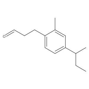 3-(4-Butan-2-yl-2-methylphenyl)propanal结构式