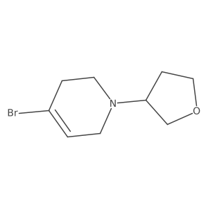 4-bromo-1-(oxolan-3-yl)-3,6-dihydro-2H-pyridine结构式