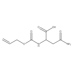 (2R)-3-carbamoyl-2-{[(prop-2-en-1-yloxy)carbonyl]amino}propanoic acid Structure