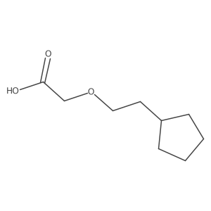 2-(2-Cyclopentylethoxy)acetic acid结构式
