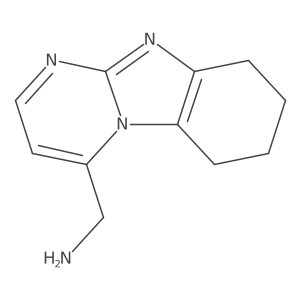 {1,8,10-Triazatricyclo[7.4.0.0,2,7]trideca-2(7),8,10,12-tetraen-13-yl}methanamine结构式