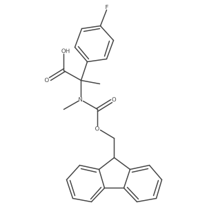 2-({[(9H-fluoren-9-yl)methoxy]carbonyl}(methyl)amino)-2-(4-fluorophenyl)propanoic acid Structure