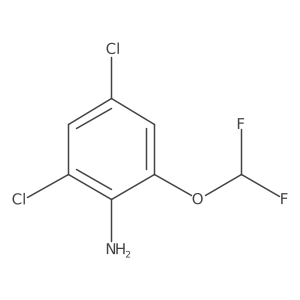 2,4-Dichloro-6-(difluoromethoxy)aniline结构式