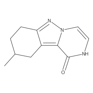 9-methyl-7,8,9,10-tetrahydropyrazino[1,2-b]indazol-1(2H)-one结构式
