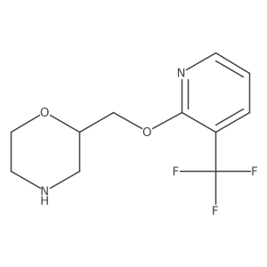 2-({[3-(Trifluoromethyl)pyridin-2-yl]oxy}methyl)morpholine Structure
