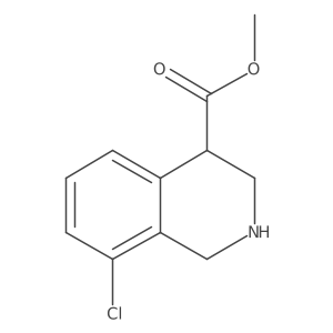 Methyl 8-chloro-1,2,3,4-tetrahydroisoquinoline-4-carboxylate Structure