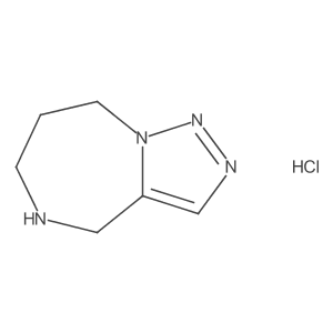 4H,5H,6H,7H,8H-[1,2,3]triazolo[1,5-a][1,4]diazepine hydrochloride结构式