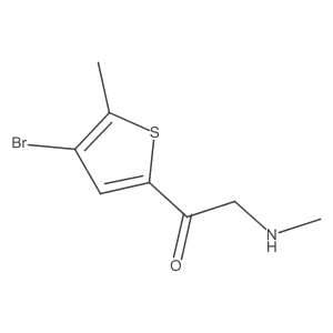 1-(4-Bromo-5-methylthiophen-2-yl)-2-(methylamino)ethan-1-one Structure