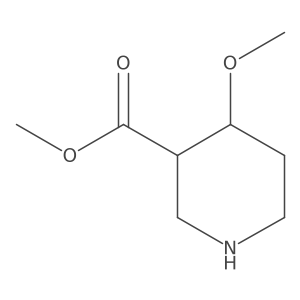 Methyl 4-methoxypiperidine-3-carboxylate结构式