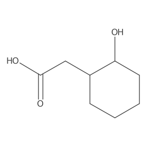 2-[(2R)-2-hydroxycyclohexyl]acetic acid结构式