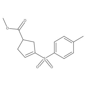 Methyl 3-(4-methylphenyl)sulfonylcyclopent-3-ene-1-carboxylate Structure