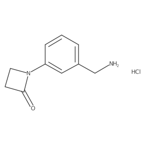 1-[3-(Aminomethyl)phenyl]azetidin-2-one hydrochloride结构式