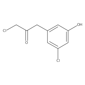 1-Chloro-3-(3-chloro-5-hydroxyphenyl)propan-2-one结构式