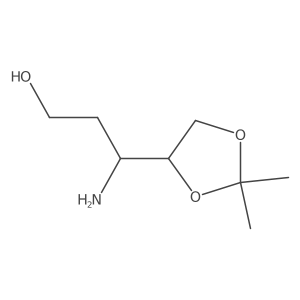 3-Amino-3-(2,2-dimethyl-1,3-dioxolan-4-yl)propan-1-ol Structure
