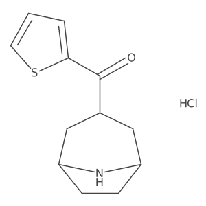 (8-Azabicyclo[3.2.1]octan-3-yl)(thiophen-2-yl)methanone hydrochloride Structure