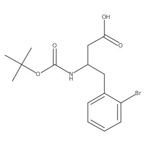 3-(Boc-amino)-4-(2-bromophenyl)butyric Acid结构式