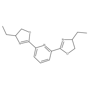 2,6-Bis(4-ethyl-4,5-dihydrooxazol-2-yl)pyridine结构式