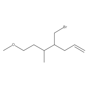 4-(Bromomethyl)-7-methoxy-5-methylhept-1-ene结构式