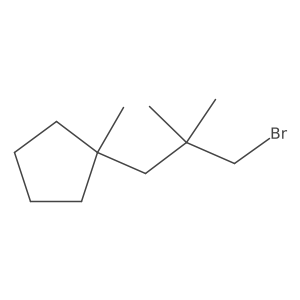 1-(3-Bromo-2,2-dimethylpropyl)-1-methylcyclopentane结构式