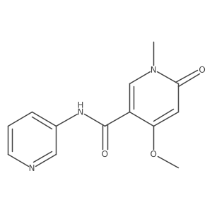4-methoxy-1-methyl-6-oxo-N-(pyridin-3-yl)-1,6-dihydropyridine-3-carboxamide Structure