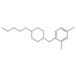 2,4-Dichloro-5-[[4-(2-methoxyethoxy)-1-piperidinyl]methyl]pyrimidine Structure