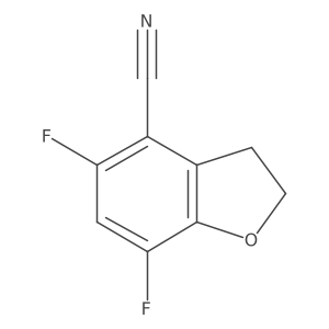5,7-Difluoro-2,3-dihydrobenzofuran-4-carbonitrile Structure