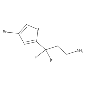 3-(4-Bromothiophen-2-yl)-3,3-difluoropropan-1-amine Structure