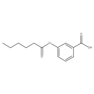 3-[(1-Oxohexyl)oxy]benzoic acid结构式