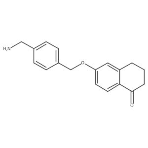 6-{[4-(Aminomethyl)phenyl]methoxy}-1,2,3,4-tetrahydronaphthalen-1-one Structure