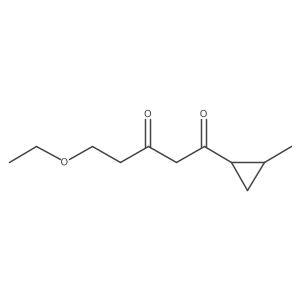 5-Ethoxy-1-(2-methylcyclopropyl)pentane-1,3-dione结构式