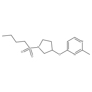4-{[1-(Butane-1-sulfonyl)pyrrolidin-3-yl]oxy}-2-methylpyrimidine Structure