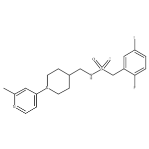 1-(2,5-difluorophenyl)-N-((1-(2-methylpyridin-4-yl)piperidin-4-yl)methyl)methanesulfonamide结构式