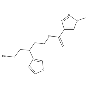 N-(5-hydroxy-3-(thiophen-3-yl)pentyl)-1-methyl-1H-1,2,3-triazole-4-carboxamide Structure