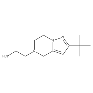 2-(2-tert-butyl-6,7-dihydro-4H-pyrazolo[1,5-a]pyrazin-5-yl)ethanamine Structure