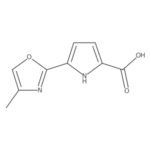 5-(4-Methyloxazol-2-yl)-1H-pyrrole-2-carboxylic acid结构式