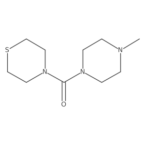 4-(4-Methylpiperazine-1-carbonyl)thiomorpholine结构式