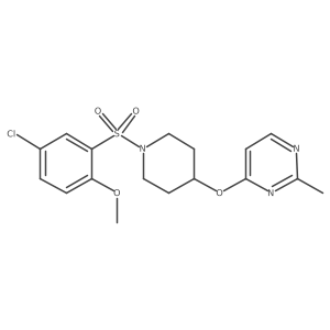 4-((1-((5-Chloro-2-methoxyphenyl)sulfonyl)piperidin-4-yl)oxy)-2-methylpyrimidine Structure